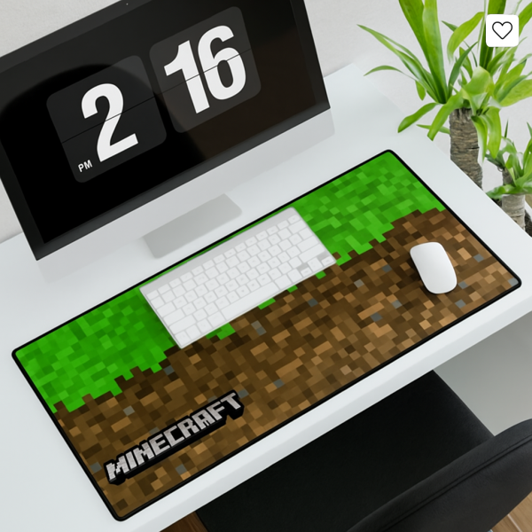 Minecraft Led Desk Mat